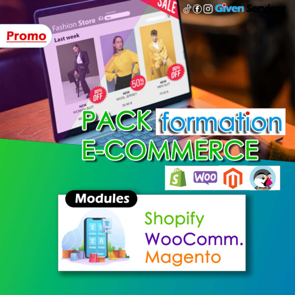 PACK FORMATION COMPLETE E-COMMERCE ( de A à Z)